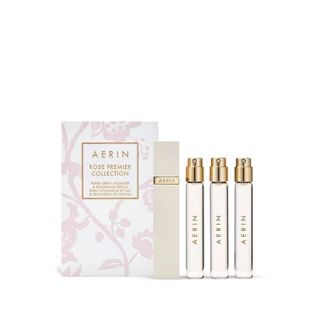 AERIN Rose Premier Fragrance Trio Purse Atomizer w sprayu i wkłady